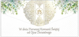 KARNET-KOPERTA DL PAMIĄTKA I KOMUNII