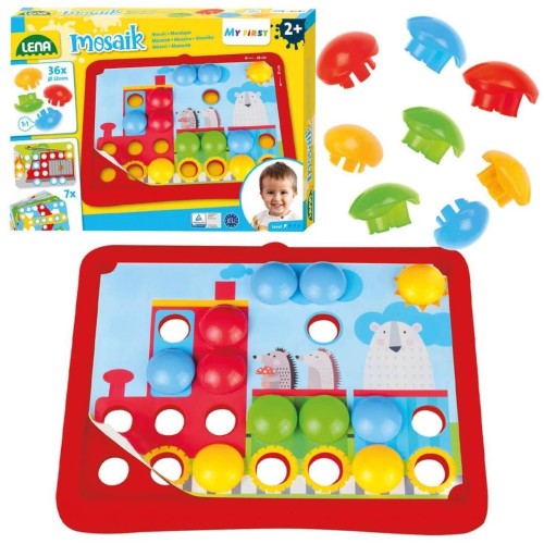 Mozaika guzikowa mozaikowa, duże elementy, Lena