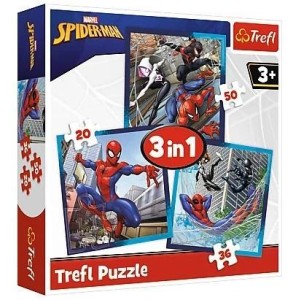 PUZZLE 3W1 PAJĘCZY PRZYJACIELE TREFL, TREFL