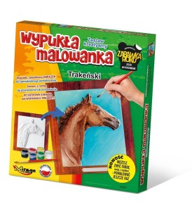WYPUKŁA MALOWANKA KONIE - TRAKEŃSKI, MIRAGE HOBBY