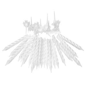 ŚWIECZKI URODZINOWE BIAŁE 24SZT