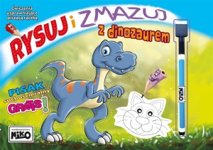 RYSUJ I ZMAZUJ Z DINOZAUREM, WYDAWNICTWO NIKO