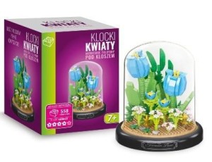 KLOCKI NIEBIESKIE TULIPANY 558EL, ARTYK