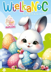 WIELKANOC Z ZAJĄCZKIEM NA KOLOROWO, PRACA ZBIOROWA