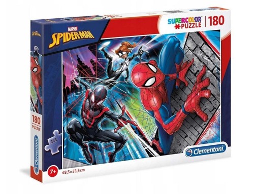 Puzzle 180 Super kolor Spiderman, Clementoni
