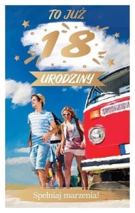 KARTKA OKOLICZNOŚCIOWA URODZINY 18 P20