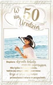 KARTKA OKOLICZNOŚCIOWA URODZINY 50 PS14