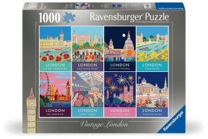 PUZZLE 1000 VINTAGE LONDYN, RAVENSBURGER