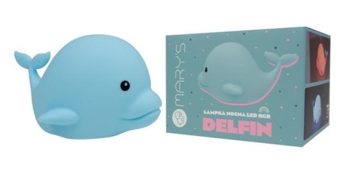 Lampka nocna LED RGB delfin, Mary's