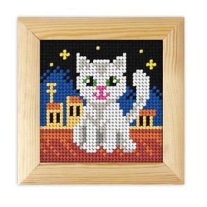 HAFT Z RAMKĄ. MOJE PIERWSZE WYSZYWANIE - KOTEK