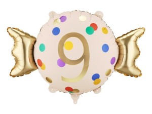 BALON FOLIOWY CUKIEREK 9 61X37CM