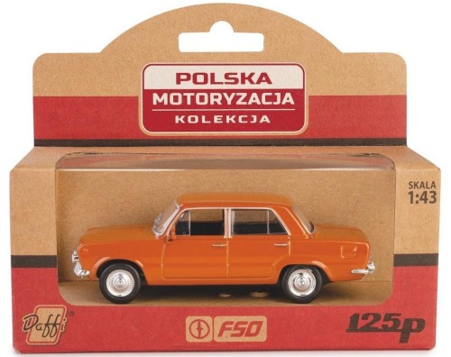 Kolekcja PRL Fiat 125p brązowy, Daffi