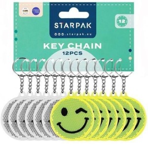 BRELOK ODBLASKOWY 7CM EMOT (12SZT), STARPAK