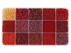 KORALIKI DIY ODCIENIE CZERWONE, ADAR