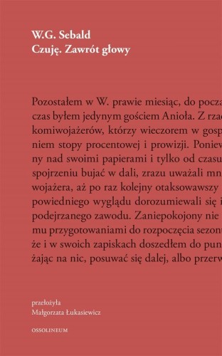 Czuję. Zawrót głowy, W.G. Sebald