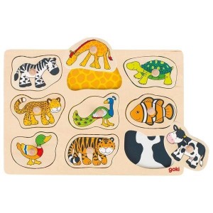 UKŁADANKA Z UCHWYTAMI MOTYW ZWIERZĄTKA, GOKI