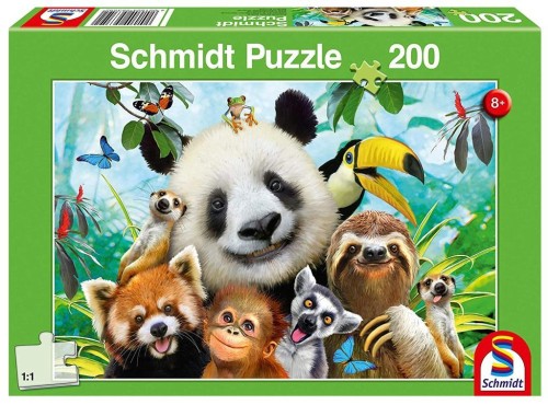 Puzzle 200 Wesołe zwierzaki G3, Schmidt
