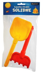 ŁOPATKA I GRABKI SOLIDNE Z POLIPROPYLENU, ADAMIGO