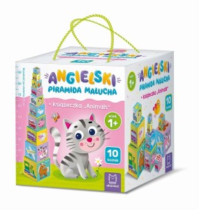 ANGIELSKI PIRAMIDA MALUCHA + KSIĄŻECZKA ANIMALS 1+