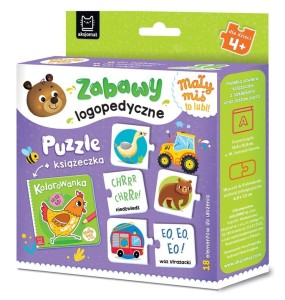 MAŁY MIŚ TO LUBI! ZABAWY LOGOPEDYCZNE. PUZZLE