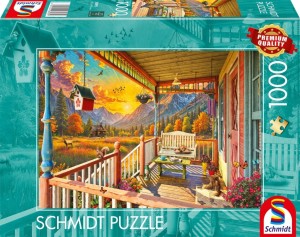 PUZZLE 1000 WERANDA W GÓRACH, SCHMIDT