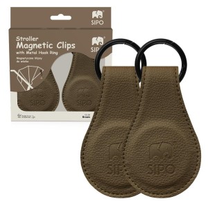 KLIPSY MAGNETYCZNE DO WÓZKA BRĄZOWA 2SZT, SIPO