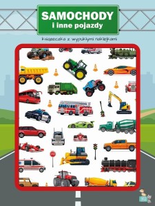 KSIĄŻECZKA Z WYPUKŁYMI NAKLEJKAMI. SAMOCHODY