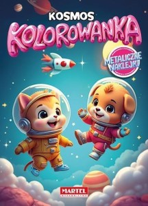 KOLOROWANKA. KOSMOS Z NAKLEJKAMI METALICZNYMI