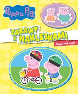 PEPPA PIG. ZABAWY Z NAKLEJKAMI. PEPPA LUBI RUCH!