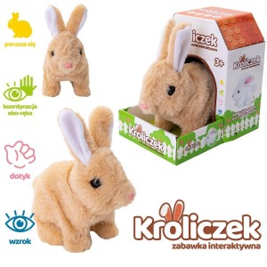 KRÓLICZEK NA BATERIE BRĄZOWY, ASKATO