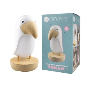 LAMPKA NOCNA LED I BLUETOOTH SPEAKER TUKAN BIAŁY