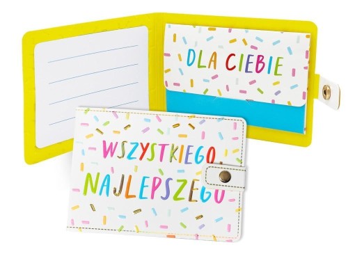 Portfelik Wszystkiego najlepszego kolor kreski