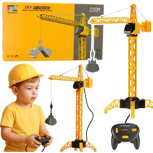 Dźwig żuraw budowlany R/C 71cm, Leantoys