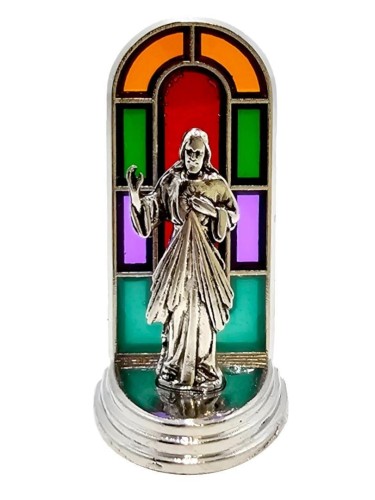 Witrażyk Jezus Miłosierny 6,5cm