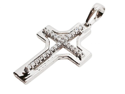 Zawieszka Krzyżyk 28x18mm