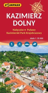 MAPA - KAZIMIERZ DOLNY. NAŁĘCZÓW, PUŁAWY...