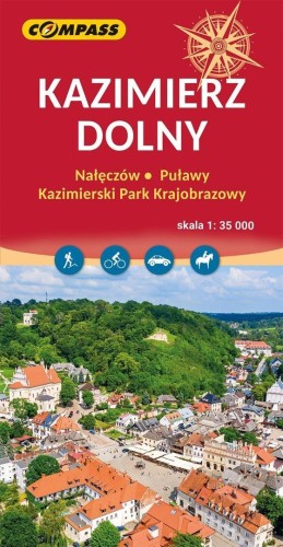 Mapa - Kazimierz Dolny. Nałęczów, Puławy...