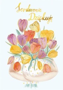 KARNET B6 BUKIET TULIPANÓW