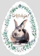 Zawieszka metalowa - Alleluja Easter