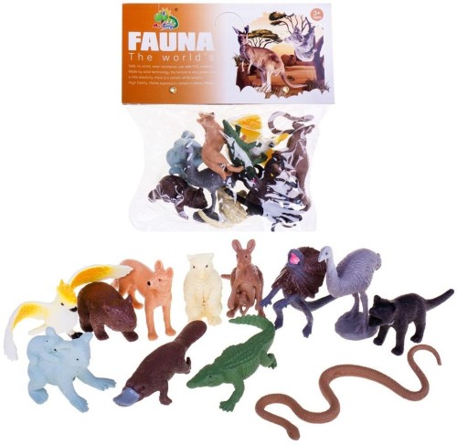 Zwierzęta zoo australia 13szt, Trifox