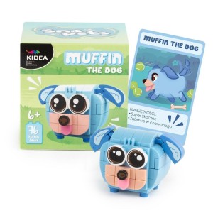 KLOCKI SNAPETS PIES NIEBIESKI KIDEA, DERFORM