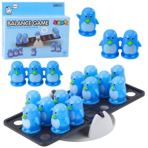 BALANSUJĄCE PINGWINY NIEBIESKIE, LEANTOYS