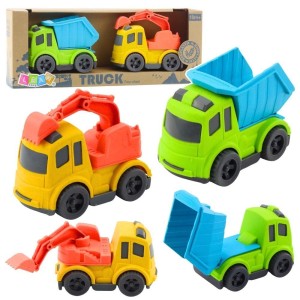 POJAZDY BUDOWLANE BIO PLASTIK, LEANTOYS