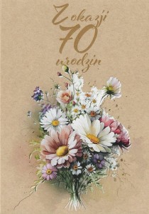 KARTKA OKOLICZNOŚCIOWA URODZINY 70