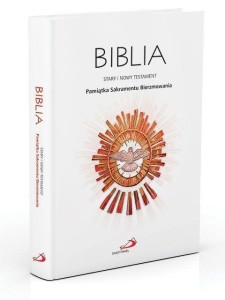 BIBLIA ST I NT. PAMIĄTKA SAKRAMENTU BIERZMOWANIA