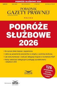 PODRÓŻE SŁUŻBOWE 2026. PODATKI 1/2026