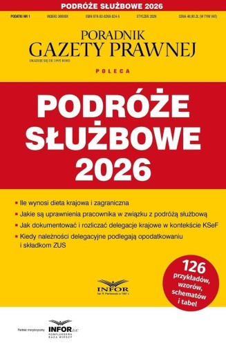Podróże służbowe 2026. Podatki 1/2026
