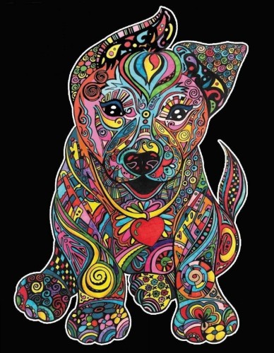 Kolorowanka welurowa Szczeniak 47x35cm