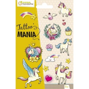 TATUAŻE ZMYWALNE JEDNOROŻCE, CLAIREFONTAINE