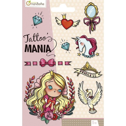 Tatuaże zmywalne Księżniczka, Clairefontaine